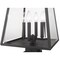 Z-Lite Broughton Outdoor Pier Mounted Fixture, 4-Light, 12.5 In.W x 24.25 In.H, Black/Clear Beveled 521PHBS-SQPM-BK - alternate 8